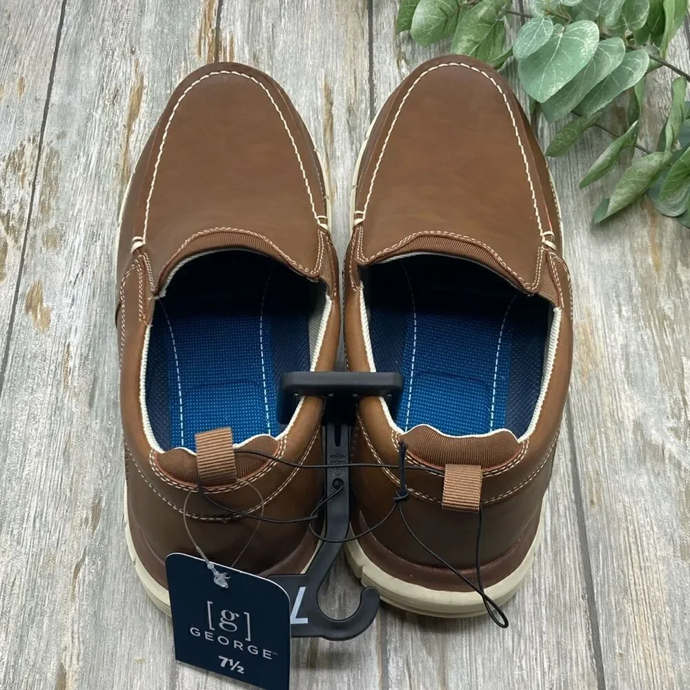 Men's Casual Slip On Comfy Loafer Shoes Size 7.5